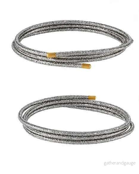 Magnetiskt Armband – Rostfritt Stål med Silverglitter – 1 Styck Magnetiskt Armband – Rostfritt Stål med Silverglitter – 1 Styck