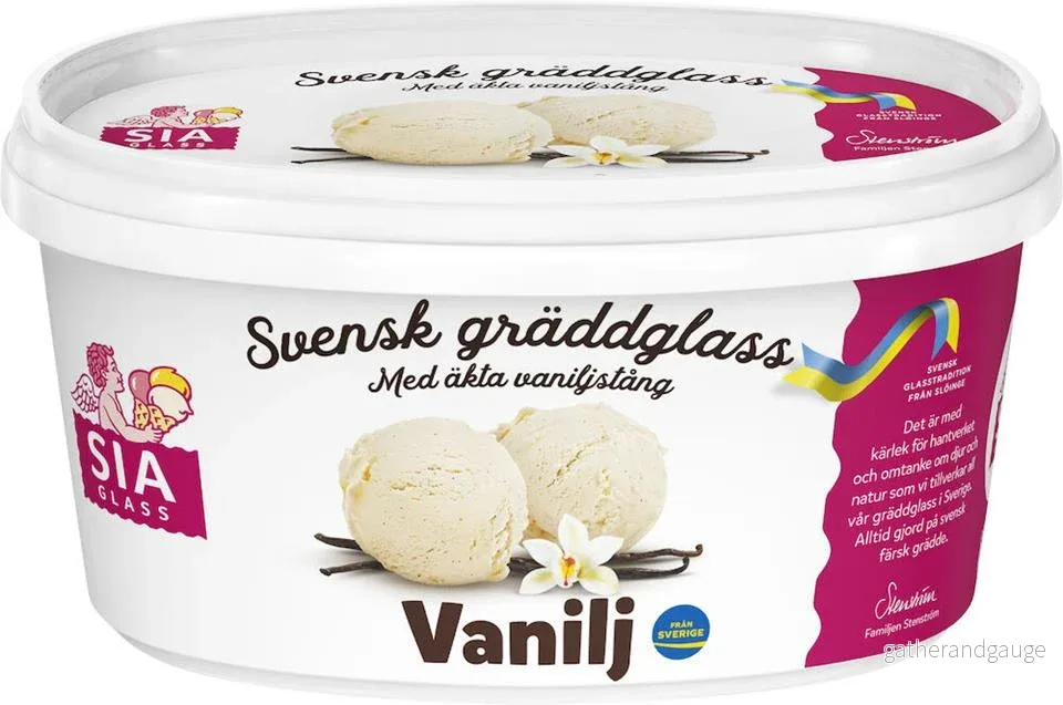 Gräddglass Vanilj 500ml SIA Glass