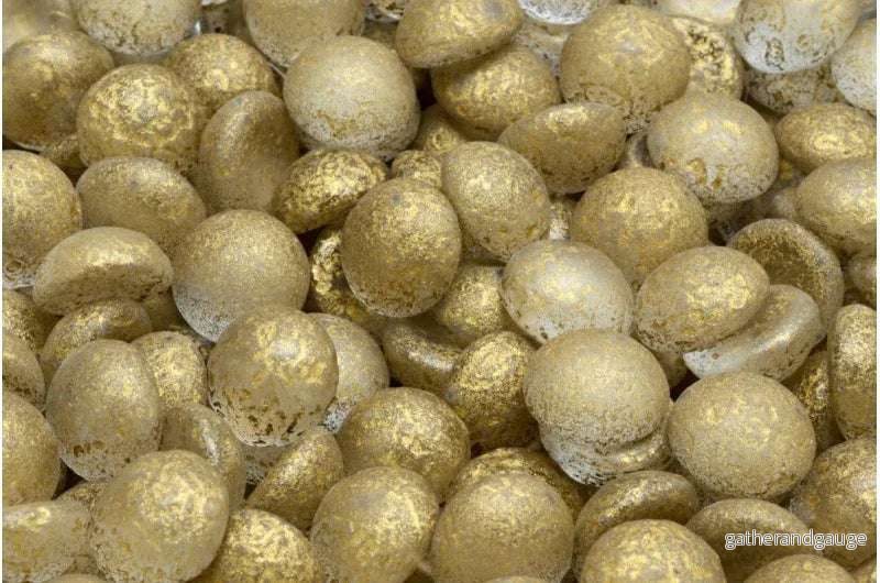 Cabochon – Crystal Etch Gold 10mm, 10-pack Cabochon – Crystal Etch Gold 10mm, 10-pack