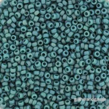 Miyuki Seed Beads - Opaque Glazed Rainbow Peacock 15/0, 10 gram