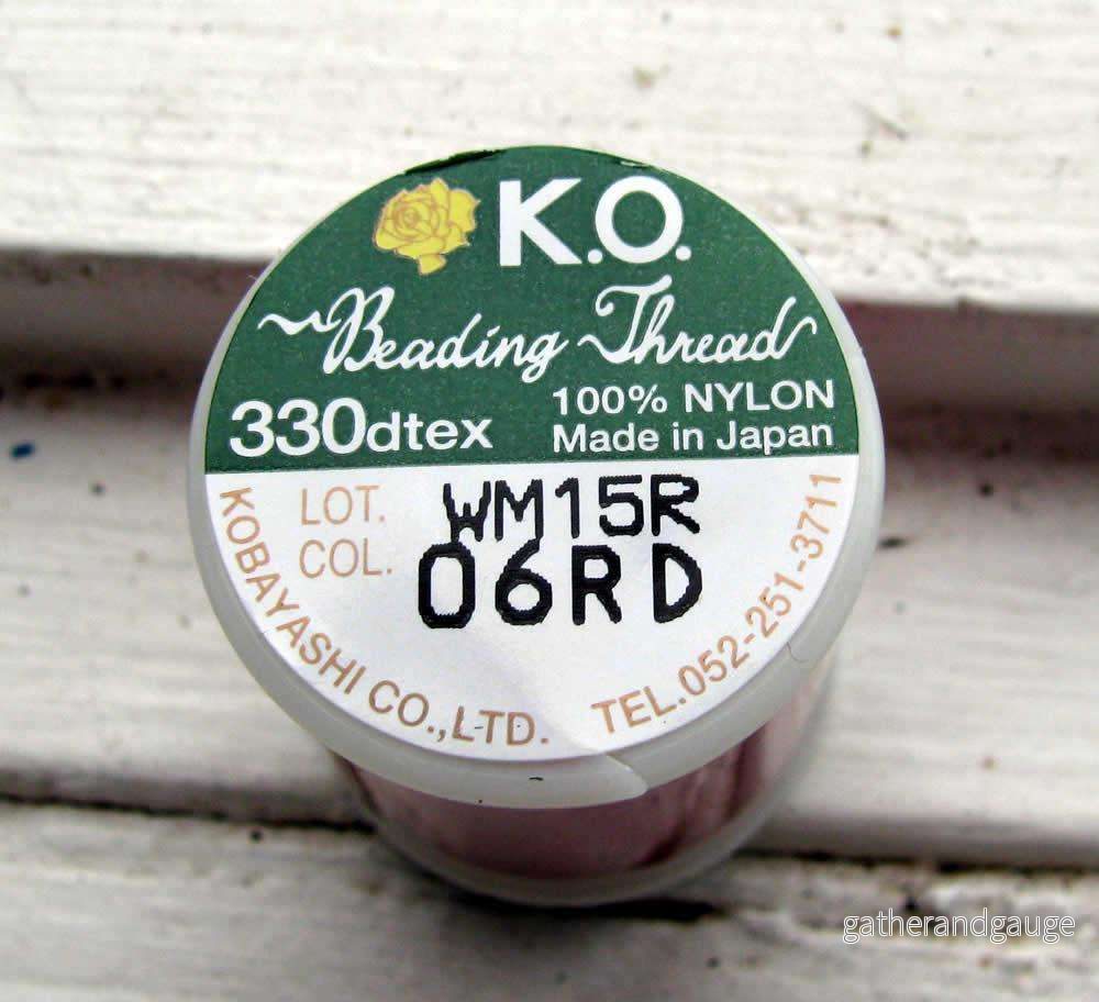 K.O Pärltråd - Rich Red, 1 Rulle - Bild 2