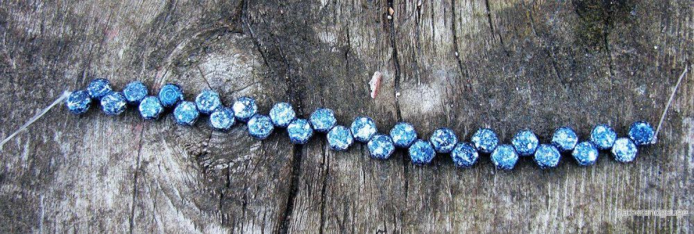 Honeycomb - Tweedy Blue 6mm, 1 sträng - Bild 2