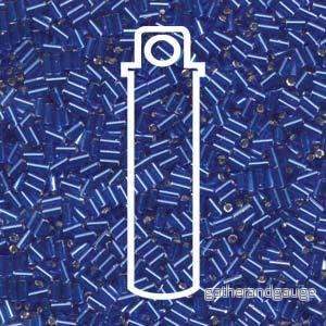 Miyuki Bugle Beads - SilverLined Dark Sapphire 3 mm 19,5gram