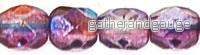 Tjeckiska Firepolish - Pink / Blue AB 4 mm, 50-pack