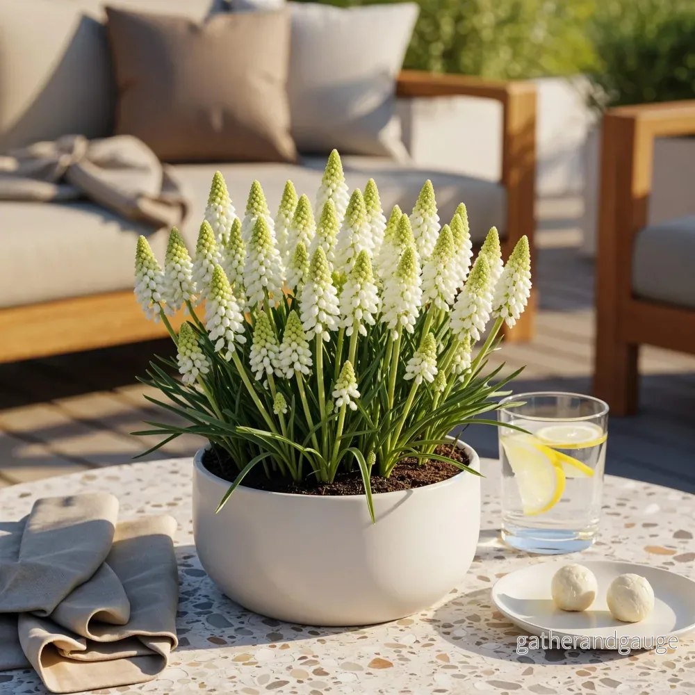 Green boutiQ - Bloembollen - Muscari White Magic - Kleur Wit - 50 stuks - Bolmaat 6/7 - XXL Pack - Bild 3