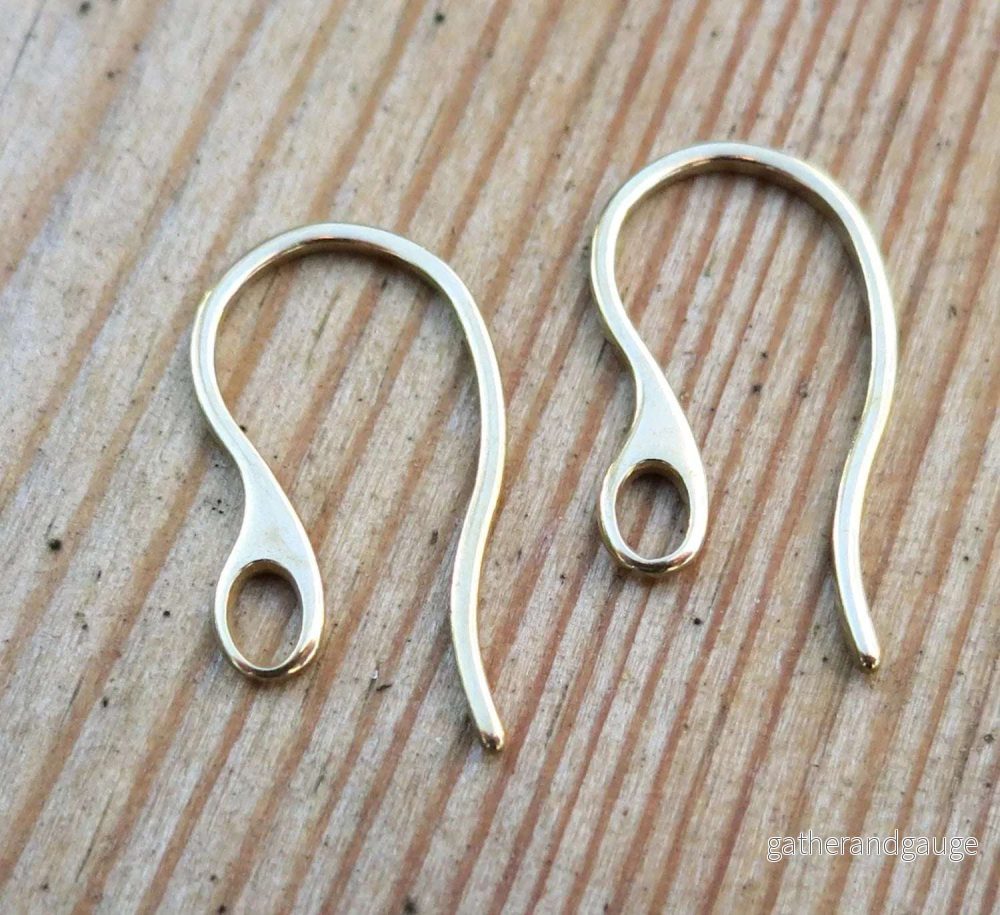 Örkrok Rostfrittstål - Guldfärgad 12 x 22,5 mm 2-pack