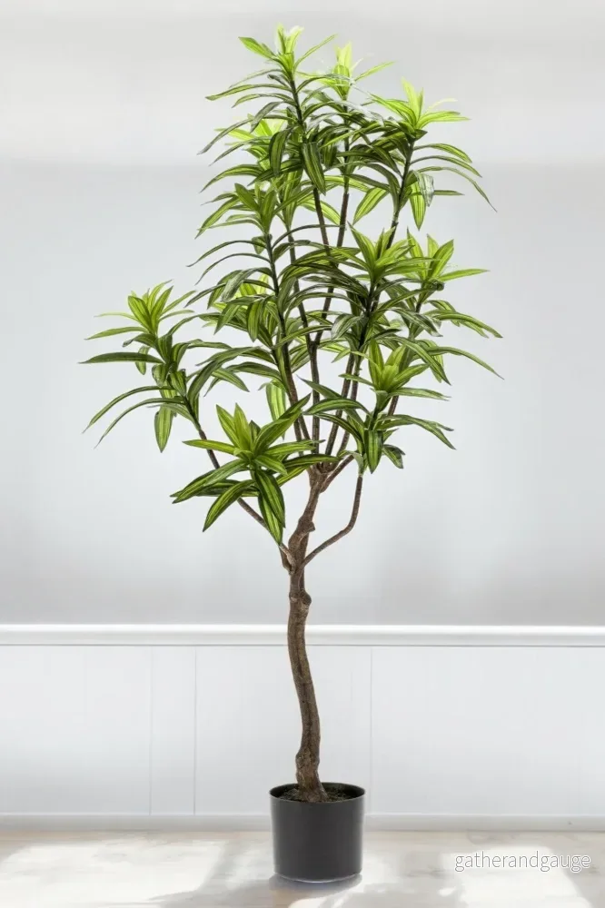 Dracaena konstgjord växt – h130cm, Ø14cm Dracaena konstgjord växt – h130cm, Ø14cm