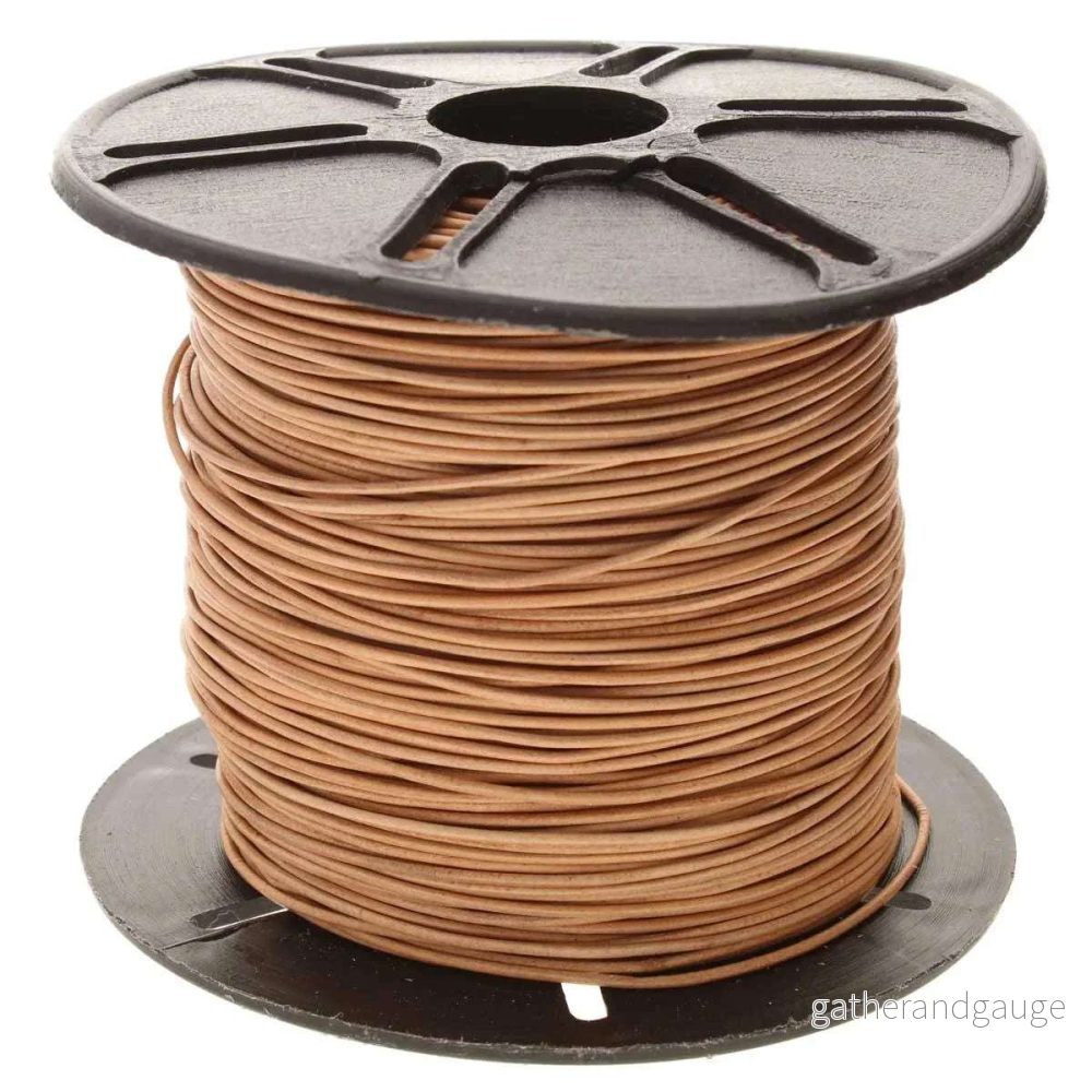 Läderband 0,5mm – Natur 1m
