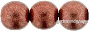 CzechMates Cabochon - Saturated Metallic Geradine 7mm 2-håls, 10-pack