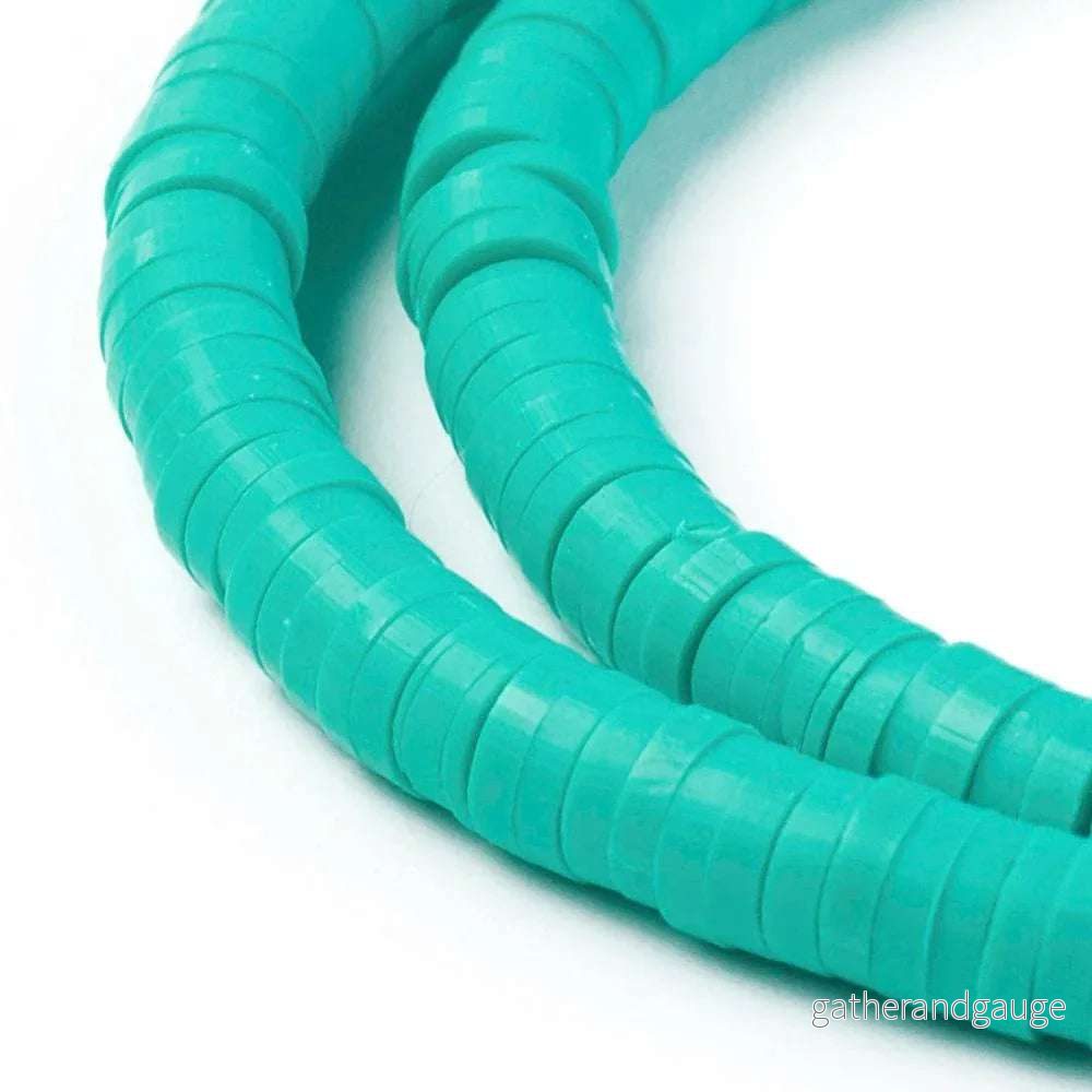 Heishi Pärlor - Turquoise 3mm 1 sträng