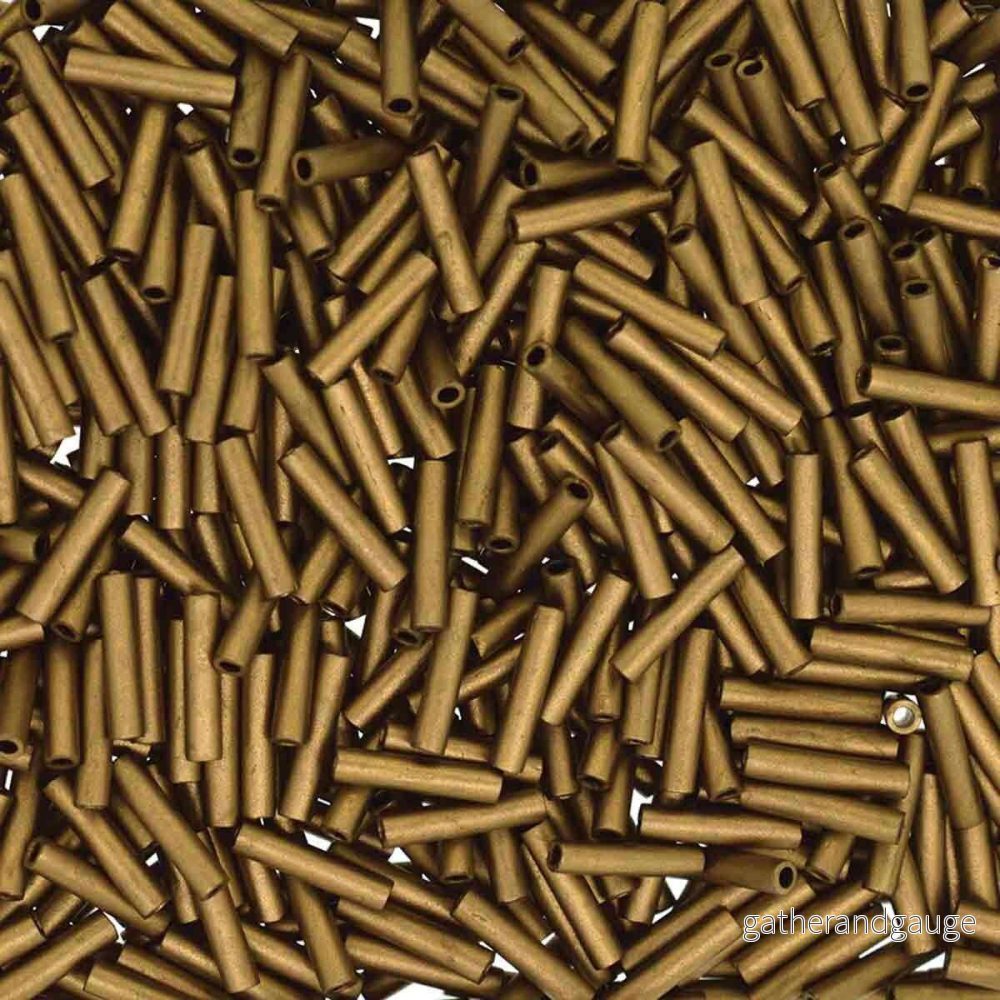 Miyuki Slender Bugle – Matte metallic dark bronze 1,3×6 mm, 5 gram Miyuki Slender Bugle – Matte metallic dark bronze 1,3×6 mm, 5 gram