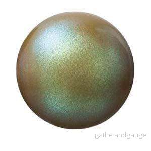 Preciosa Pearl Round - Maxima Pearlescent Khaki 8 mm, 20- pack