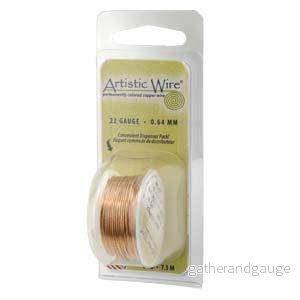 Artistic Wire 22 Ga – Bare Copper, 1 rulle Artistic Wire 22 Ga – Bare Copper, 1 rulle