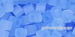 TOHO Cube – Transparent Frosted LT Sapphire 4mm – 10 gram TOHO Cube – Transparent Frosted LT Sapphire 4mm – 10 gram