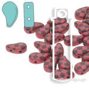 Paisley Duo - Jet Red Lazer Checkered 8x5mm 22 gram