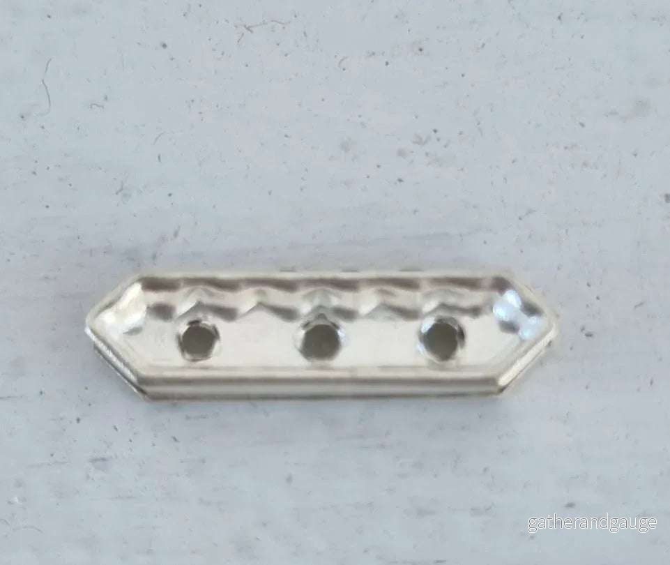 Swarovski Strass-Slider - Amethyst / Silver 17x4mm, 1 styck - Bild 2