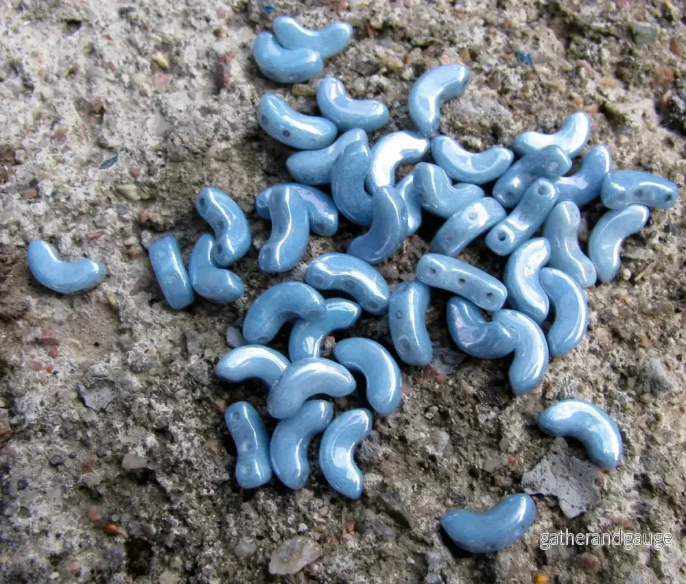 Arcos® par Puca® - Opaque Blue Ceramic Look, 10 gram - Bild 2