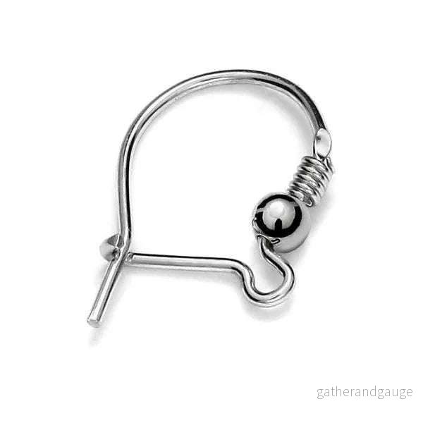 Öronkrokar 925 Silver - Brisyr 19x11mm, 1 Par