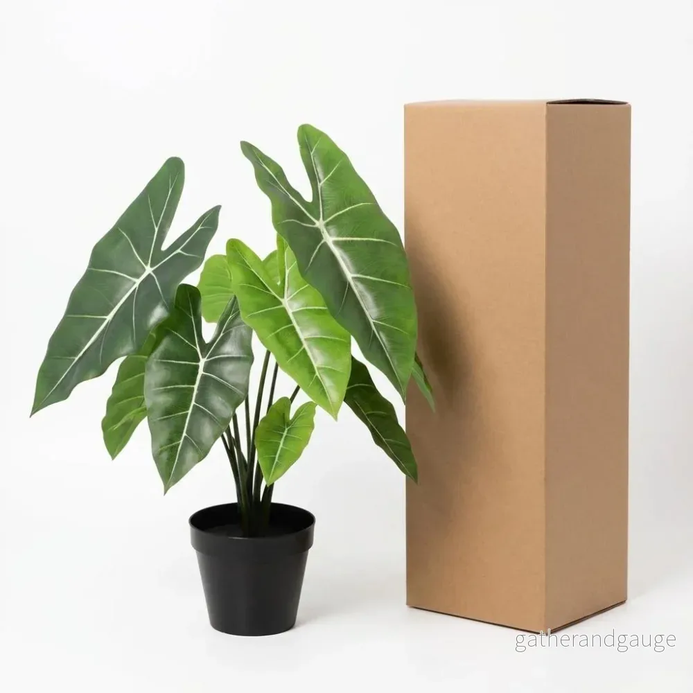 Alocasia polly artificiel h40cm - Bild 2