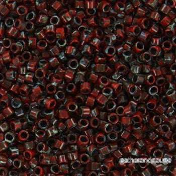 Miyuki Delica - Opaque Picasso Red 11/0, 5 gram