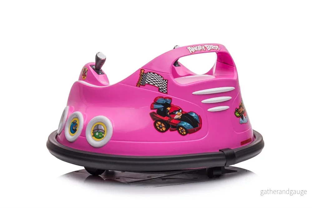 Elbil barn Angry Birds Bumper Bil Rosa - Bild 3