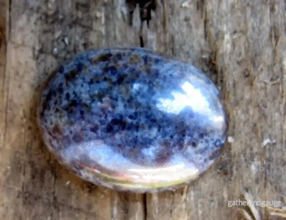 Cabochon Oval - Lila/Blå/Grå 25x18mm