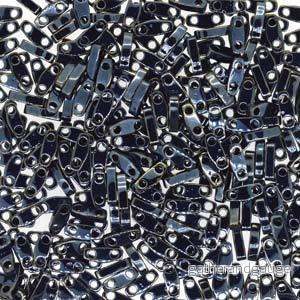 Miyuki Quarter Tila – Metallic Light Gunmetal 5×1,2mm, 5 gram