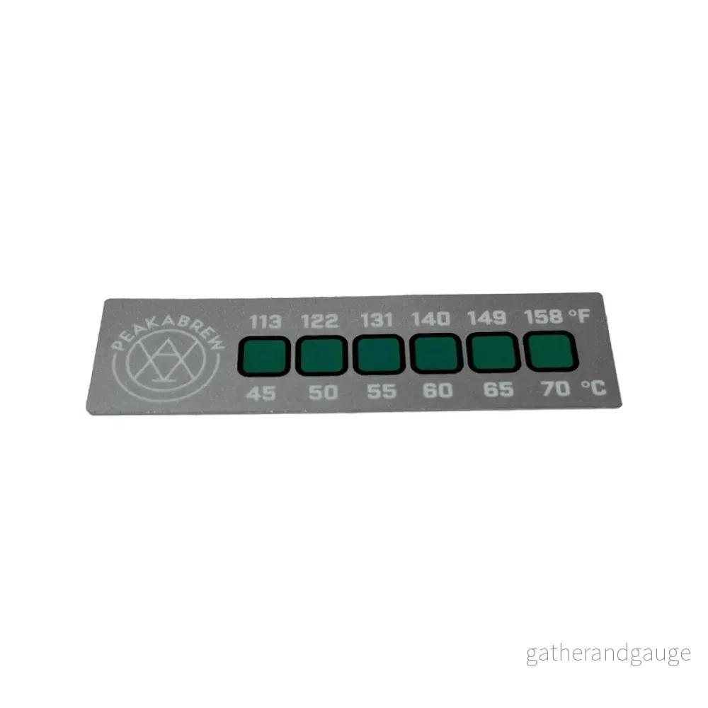 Termometer Klistermärke Silver