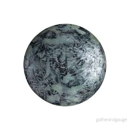 Cabochon par Puca® - Metallic Matte Old Silver Spotted 18 mm, 1 styck