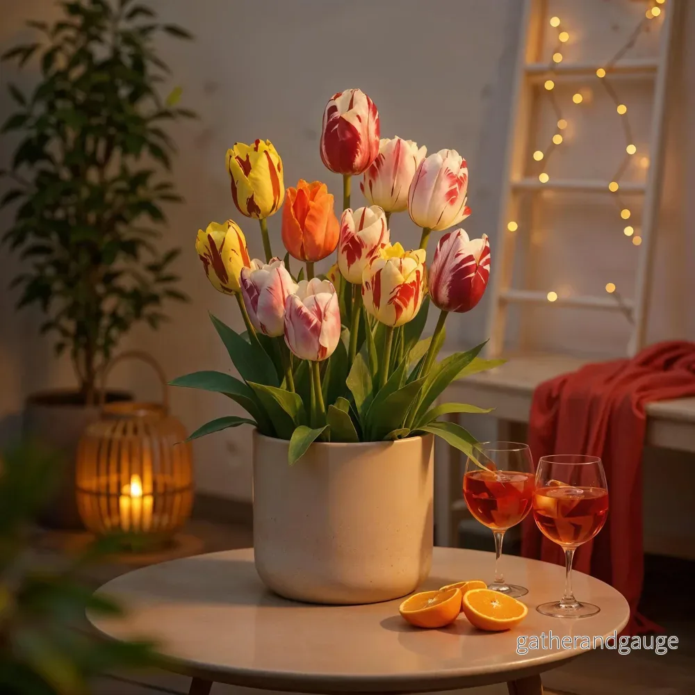 Green boutiQ - Bloembollen - Tulp Flaming Beauty mix - Diversen Kleuren - 15 stuks - Bolmaat 11/12 - XXL Pack - Bild 3