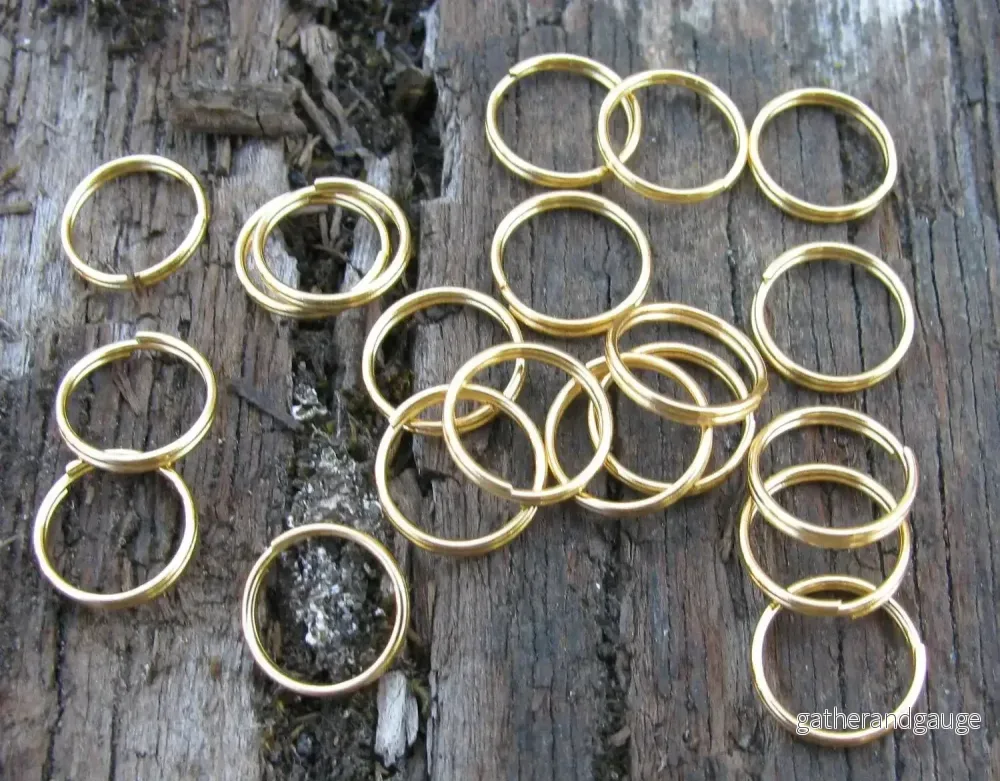 Motringar 24k Guldpläterade - 10mm, 10-pack