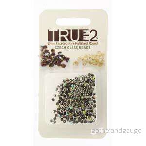 Tjeckiska Firepolish – Jet Vitrail True2 mm, 2 gram Tjeckiska Firepolish – Jet Vitrail True2 mm, 2 gram