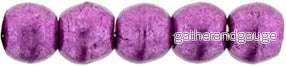 Tjeckiska Druk (Runda) - Saturated Metallic Pink Yarrow 2mm, 50-pack - Bild 2
