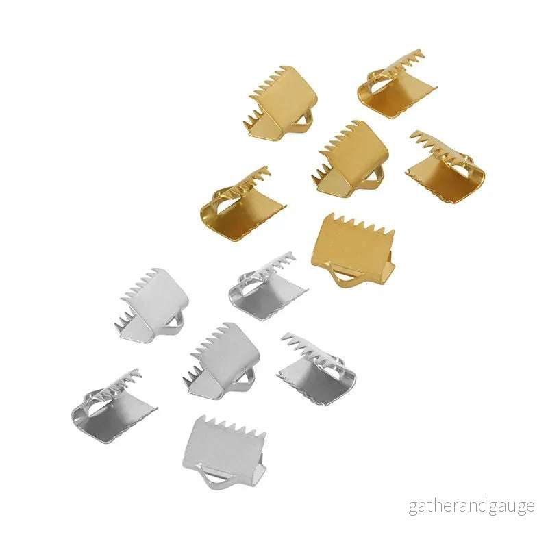 Ändfäste platta band rostfritt stål - Bredare modell, 10mm, 10-pack - Bild 2