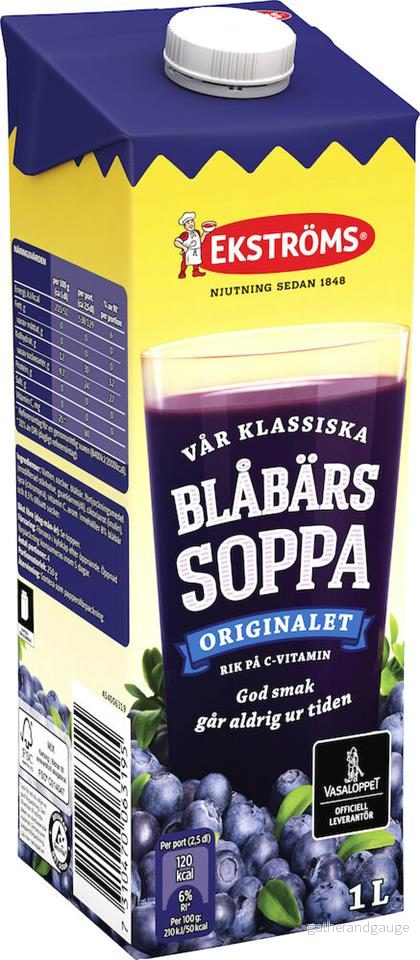 Blåbärssoppa Original 1l Ekströms Blåbärssoppa Original 1l Ekströms