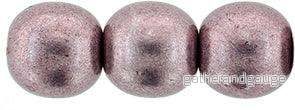 Tjeckiska Druks - Saturated Metallic Almost Mauve 8 mm, 25-pack