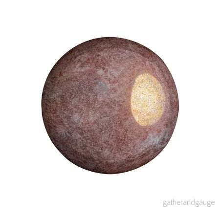 Cabochon par Puca® – Opaque Mix Violet/Gold Ceramic Look 18 mm, 1 styck Cabochon par Puca® – Opaque Mix Violet/Gold Ceramic Look 18 mm, 1 styck