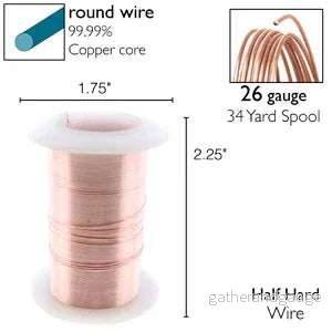 Wire Elements 26Ga – Roséguldfärgad Non Tarnish 1 rulle
