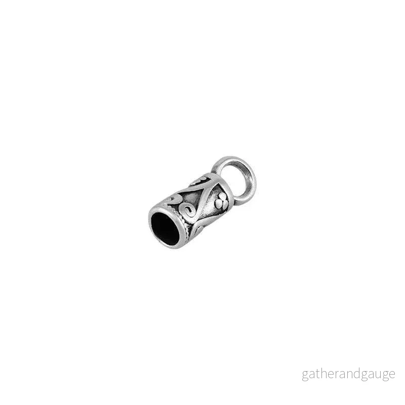 Ändfäste Silverpläterad – Mönstrad 3,5mm, 2-pack Ändfäste Silverpläterad – Mönstrad 3,5mm, 2-pack