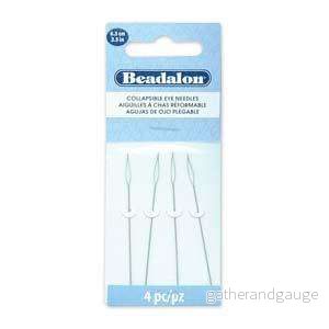 Pärlnålar Beadalon - Collapsible Eye Needle 4-pack