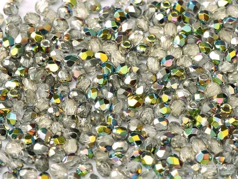 Tjeckiska Firepolish - Crystal Vitrail, True 2 mm, 2 gram - Bild 2