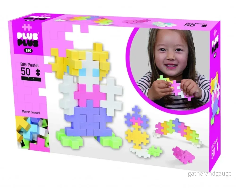 Plus-Plus BIG Pastelmix / 50 pcs