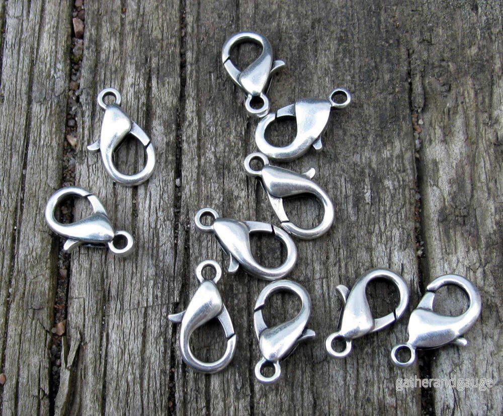 Klolås Silverfärgat - Kvalitetslås 15mm 15-pack