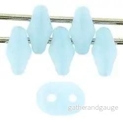 SuperDuo - Milky Aquamarine, 10 gram - Bild 2