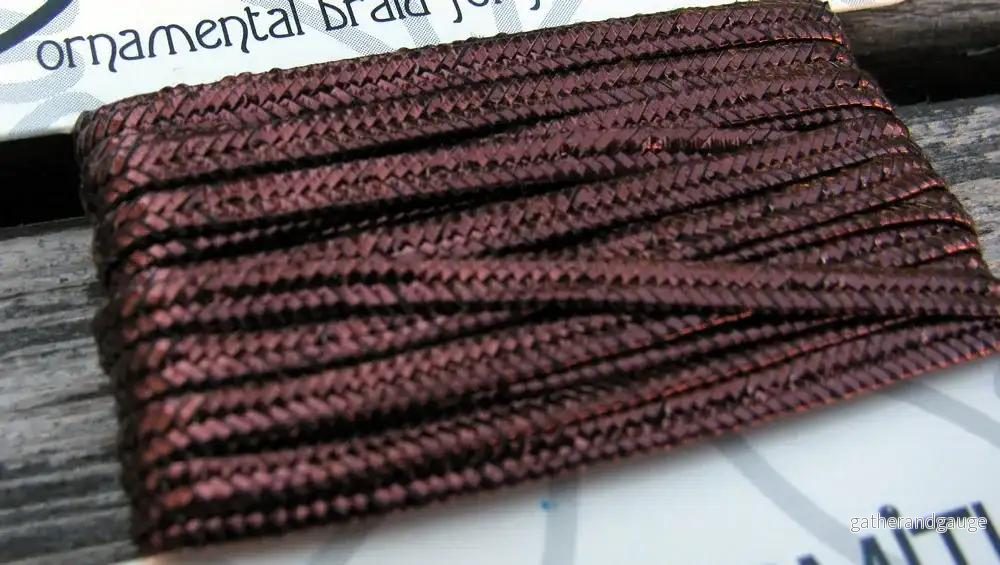 Soutache band - Metallic Brons, 1 förpackning (3 yards) - Bild 2