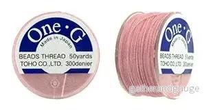 One-G Pärltråd - Pink 50 Yards