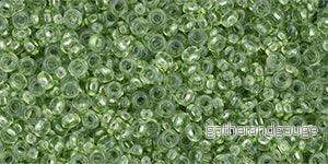 TOHO Demi Round – Transparent – Greenery 11/0, 5gram TOHO Demi Round – Transparent – Greenery 11/0, 5gram