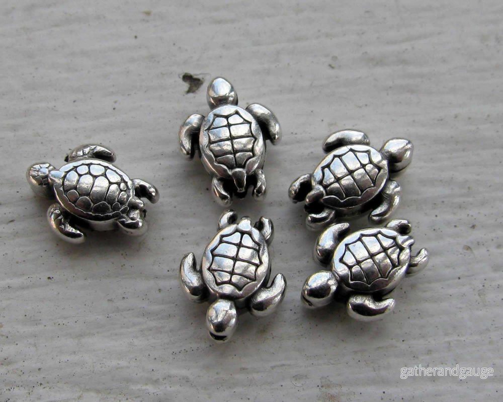 Mellandel Silverfärgad – Sköldpadda 5-pack