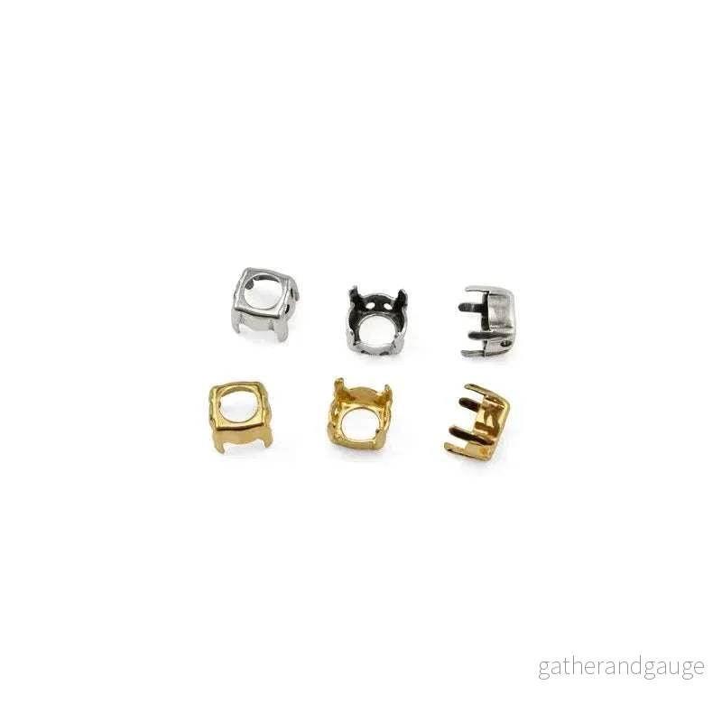 Infattning guldfärgad - Chaton ss39 (8mm) 10-pack - Bild 2