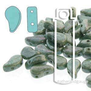 Paisley Duo – Chalk Green Luster 8x5mm 22 gram Paisley Duo – Chalk Green Luster 8x5mm 22 gram